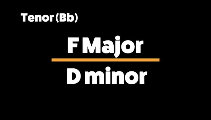 Learn My Funny Valentine on sax tenor sax key signature F Major or D Minor