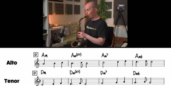 My Funny Valentine D section Sax School Online
