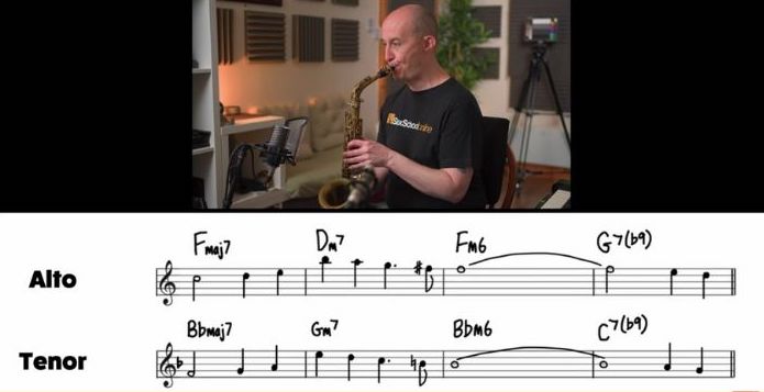 learn my funny valentine on sax major section Sax School Online