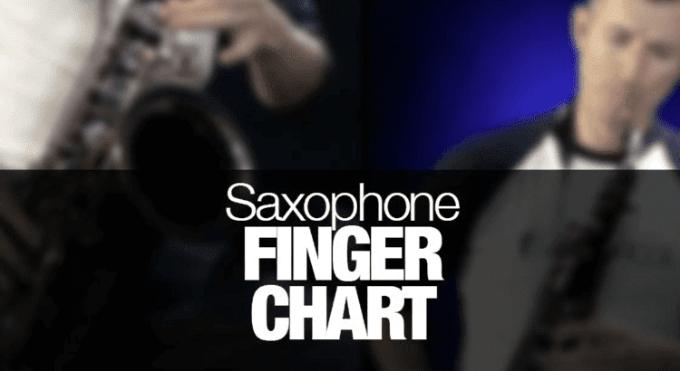 Sax Beginner Guide Coated Paper for Beginners Voluxe Saxophone Fingering Chart 