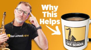 The most important saxophone practice - why a cup of tea helps. Sax School Online Nigel McGill