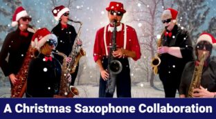 Christmas saxophone collaboration from members of Sax School Online