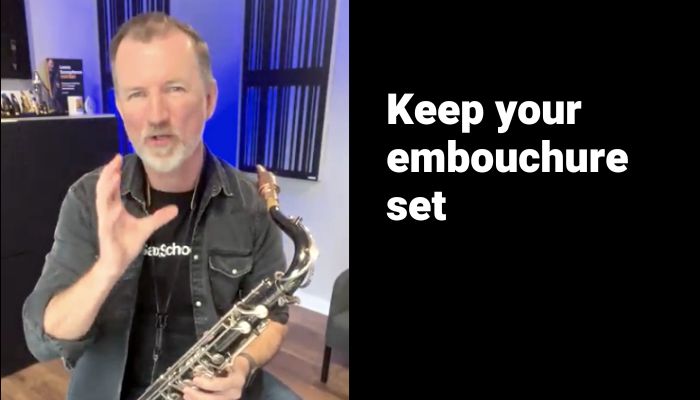 Saxophone warm up keep your embouchure set Sax School Online