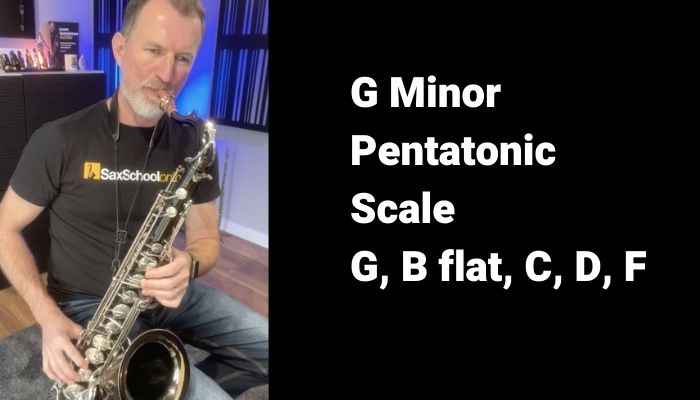 learn a pentatonic scale exercise on saxophone Sax School online