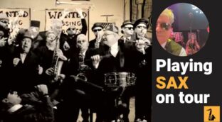 Playing sax on tour with Melbourne Ska Orchestra Dean Hilson Sax School Online