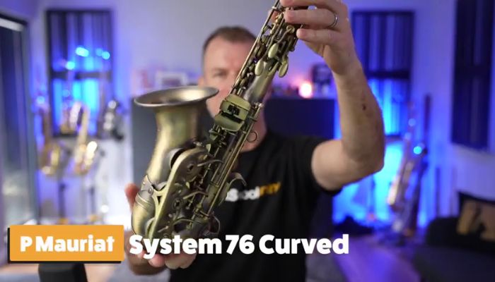 Testing the P Mauriat System 76 curved soprano saxophone. Sax School Online