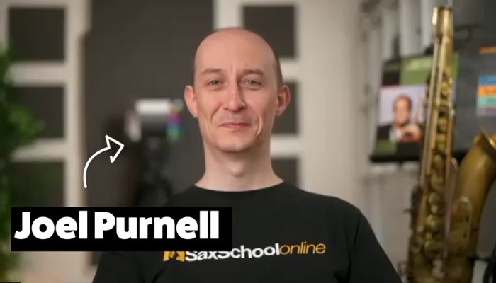 Joel Purnell tutor Sax School Online. 