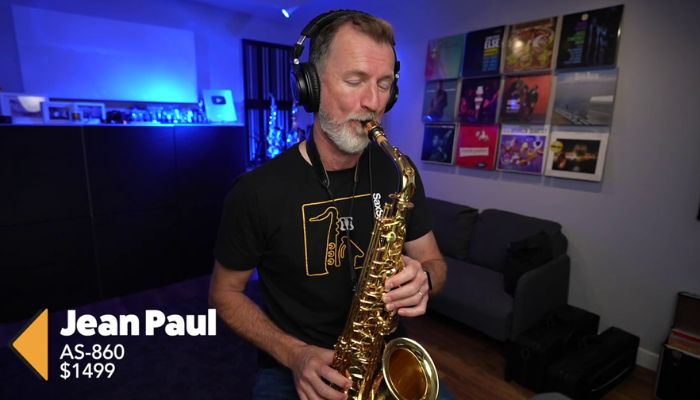 Jean Paul AS 860 alto saxophone test and review. Sax School Online Nigel McGill