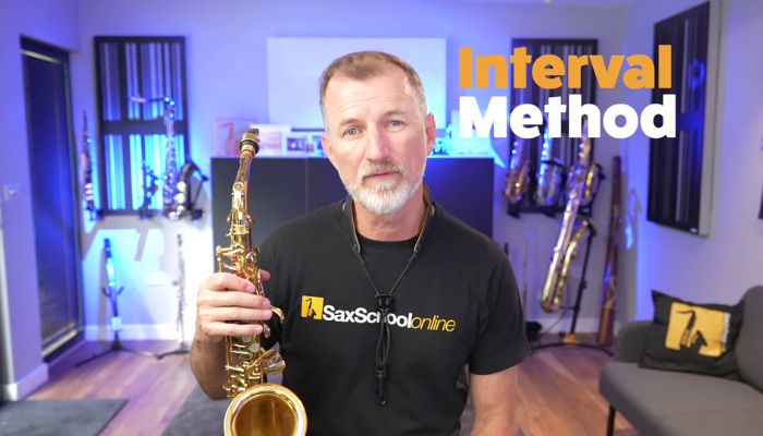 How to transpose on saxophone using the interval method. Sax School Online