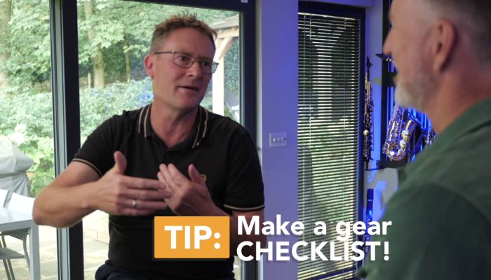 playing gigs as a solo sax player - have a gear checklist. Sax School Online