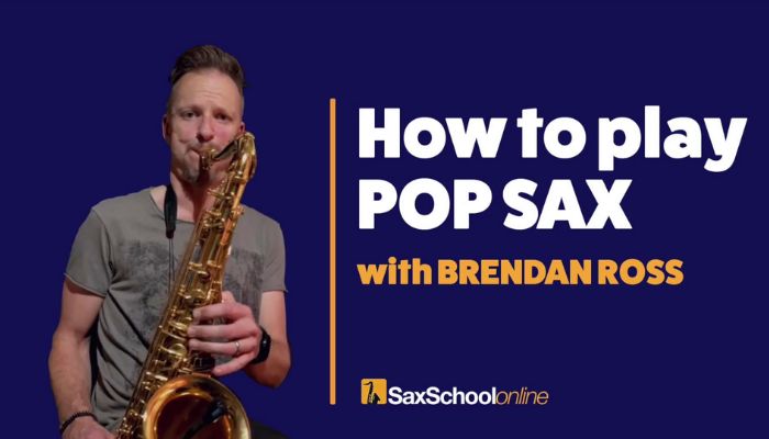 How to play pop sax with Brendan Ross course inside Sax School PRO. Sax School Online