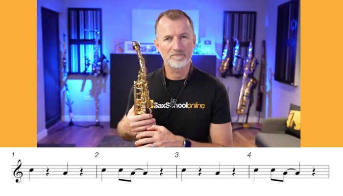 easy first song on alto saxophone. Sax School Online