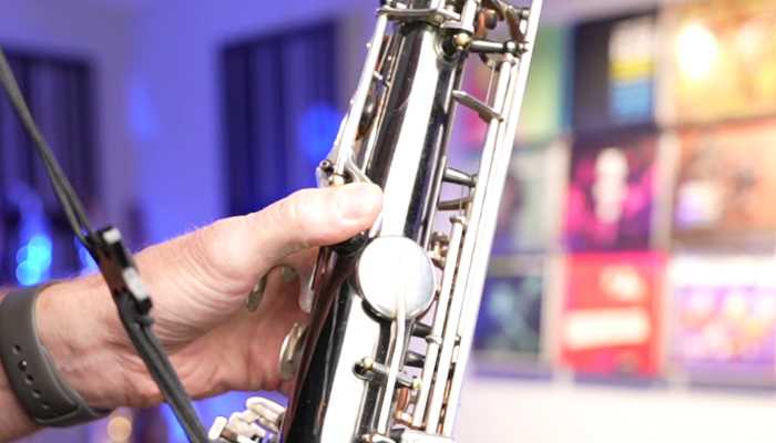 Your tenor sax octave key is on the back of your saxophone. Sax School Online