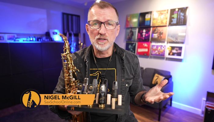 saxophone mouthpieces come in many different materials, brands, models and sizes. Sax School Online Nigel McGill