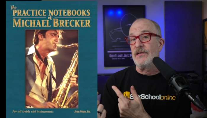 Michael Brecker's saxophone practice journal. Sax School Online