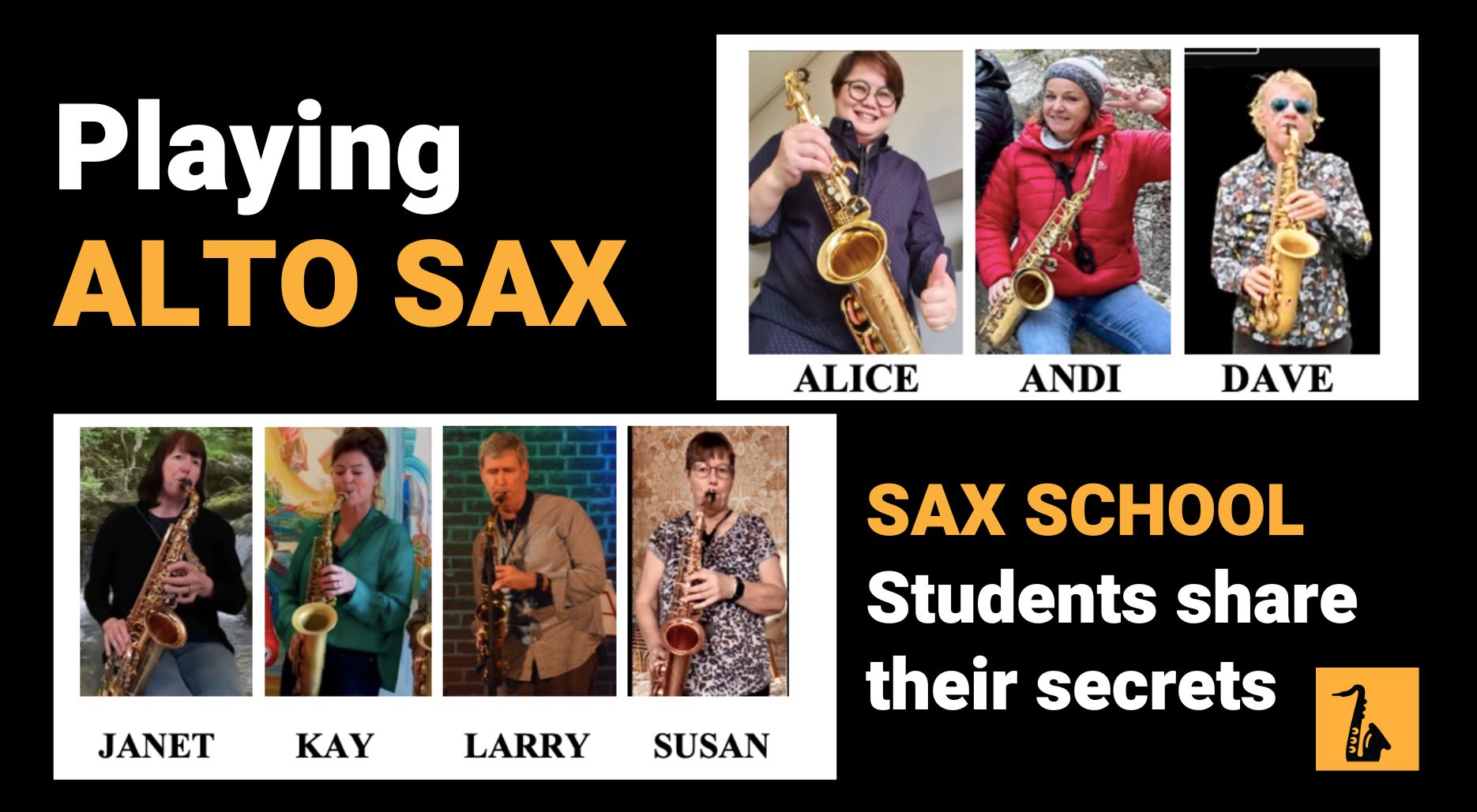 How To Play Alto Saxophone McGill Music Sax School