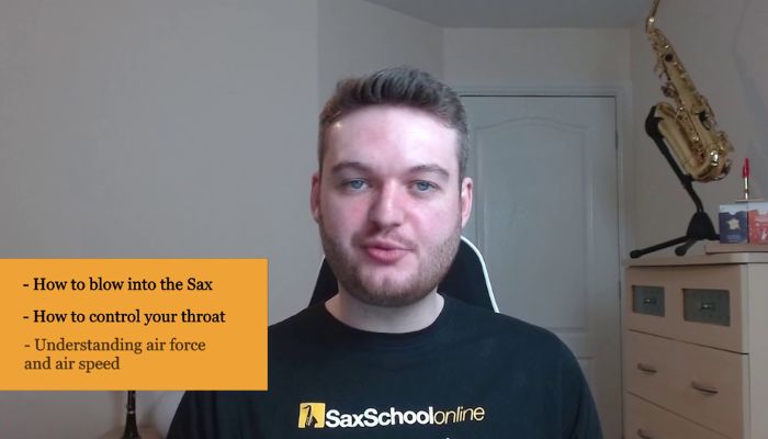 sound better on sax by mastering your air. Here is what we will be covering in this free lesson - Sax School Online