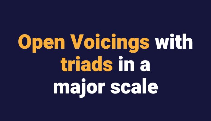 Open voicings warmup Sax School Online