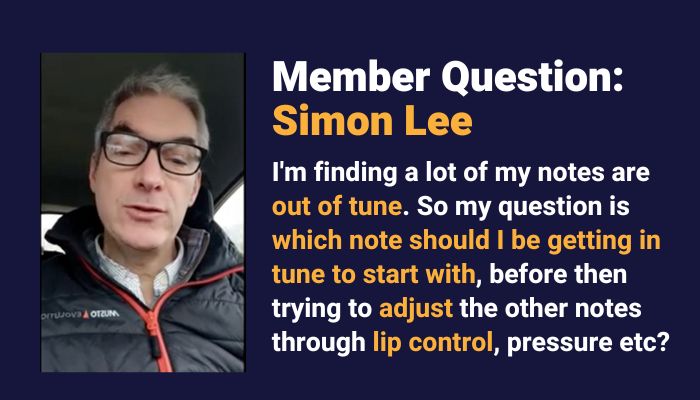 Sax School Podcast ep 2 member question on tuning.