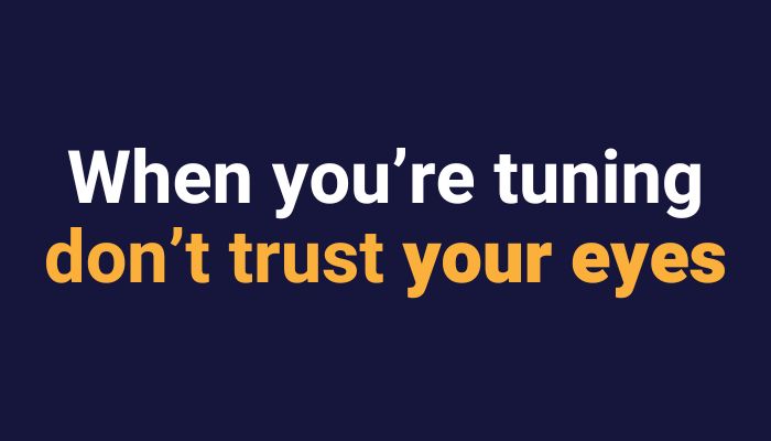 when you're tuning saxophone don't trust your eyes. Sax School Online Podcast