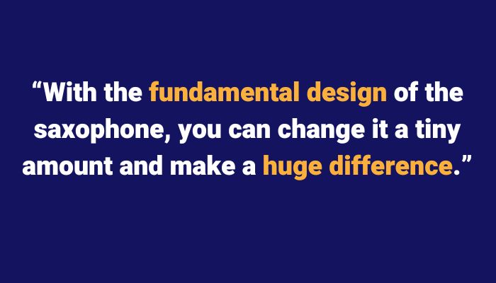 How to design a new saxophone. Sax School online Podcast