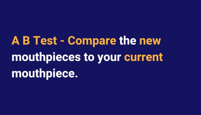 Compare a new mouthpiece to your current mouthpiece. Sax School Online podcast
