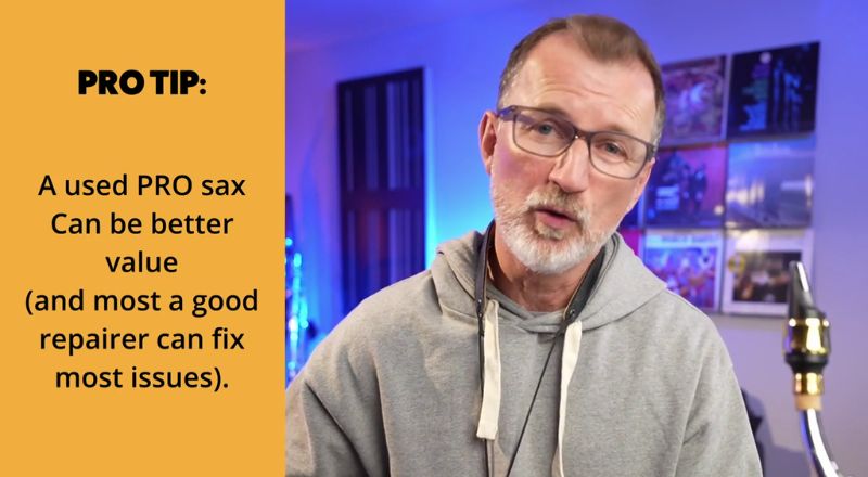 You could consider a used pro tenor which could be better value. Sax School online