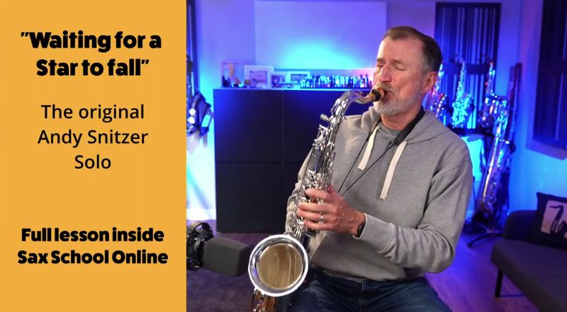 Demo on Jean Paul Pro tenor playing Waiting for A Star to Fall Andy Snitzer solo. Sax School Online