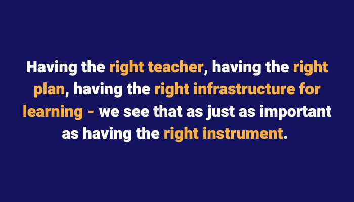 importance of the right teaching resources as well as access to affordable saxophones. Sax School Online