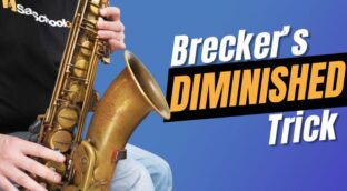 Play better sax solos with diminished patterns. Sax School Online free sax lesson