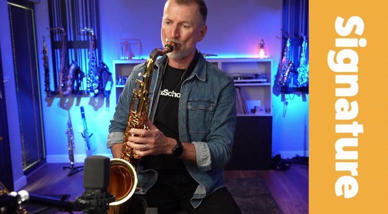 Selmer Signature Tenor sax review. Sax School Online Nigel McGill