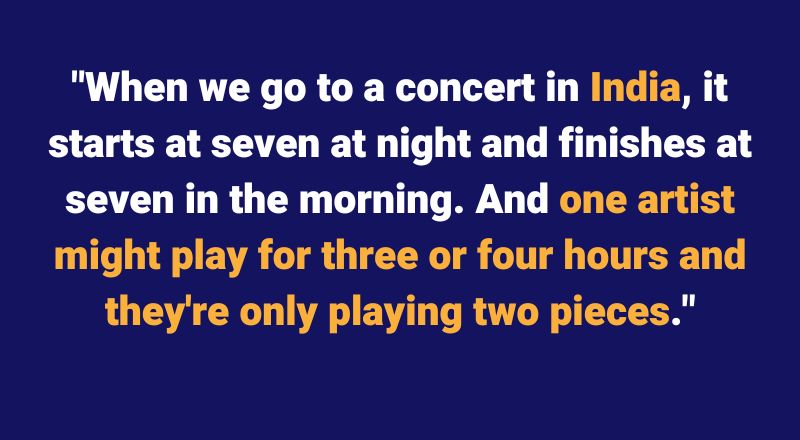 Indian concerts last for 12 hours. Sax School Online podcast