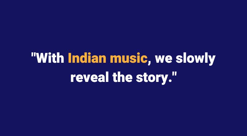 With Indian music we slowly reveal the story. Sax School Online podcast