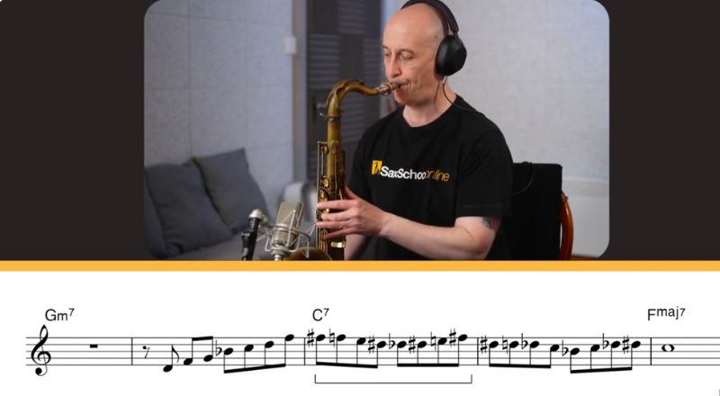 Learn how to play diminished patterns over 2 5 1 progression. Sax School Online