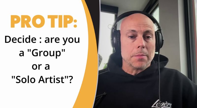 Pro tip. Are you part of a group or a solo artist. Sax School online podcast