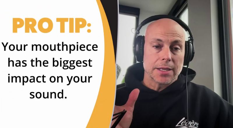 Your mouthpiece has the biggest impact on your sound in DJ sax. Sax School Online podcast.