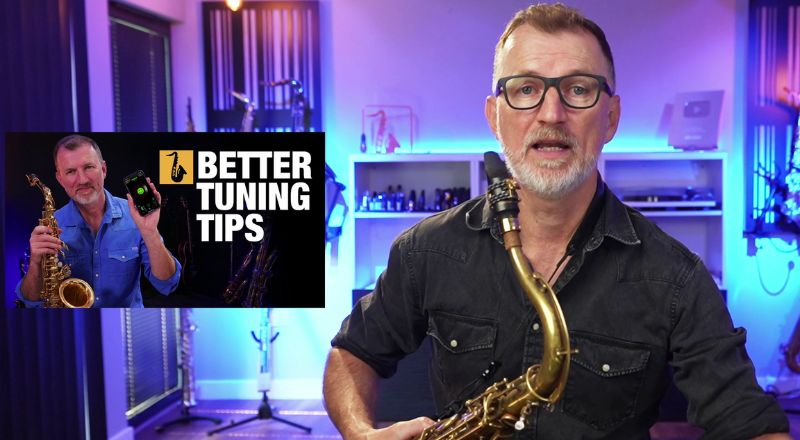 Better tuning tips blog lesson Sax School Online