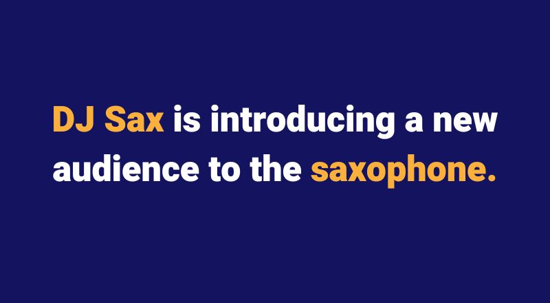 DJ sax introducing new audience to saxophone. Sax School online podcast