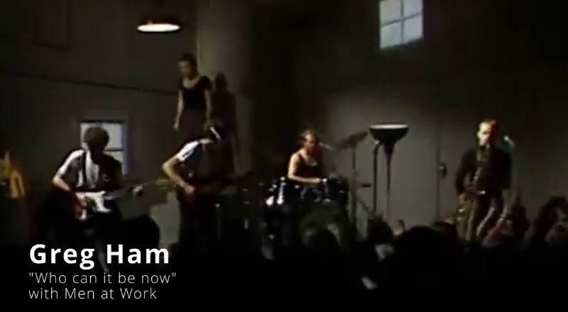 Greg Ham Men at Work Who Can this be now. Sax School online