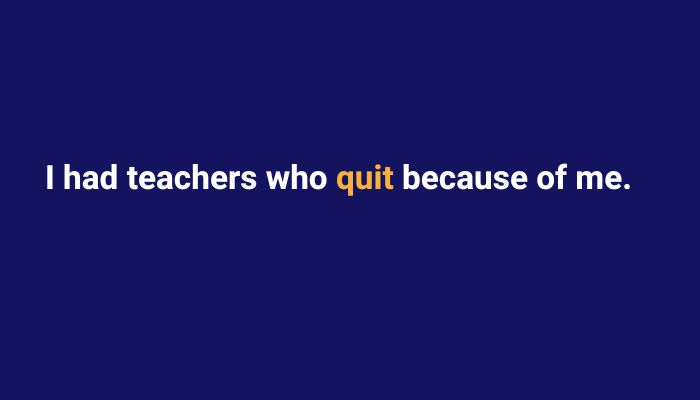 I had teachers who quit because of me. Sax School Online podcast.
