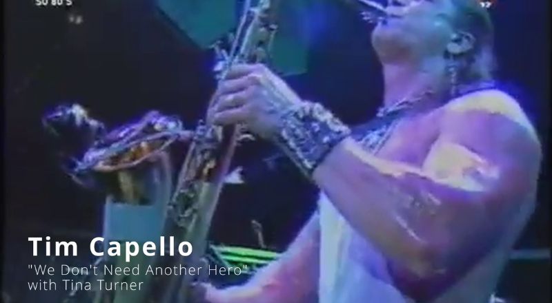 Tim Capello saxophone player with Tina Turner. 7 iconic sax solos from the 1980s Sax School Online