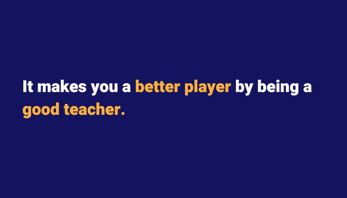 It makes you a better player by being a good teacher. Sax School Online podcast