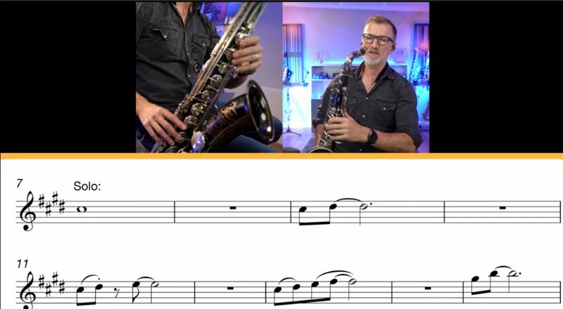 Charlie DeChant iconic eighties sax solo. Sax School Online