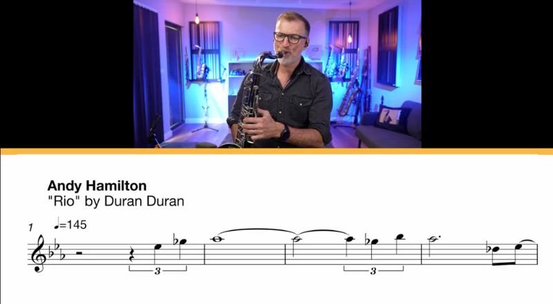 Duran Duran Rio sax solo Sax School online