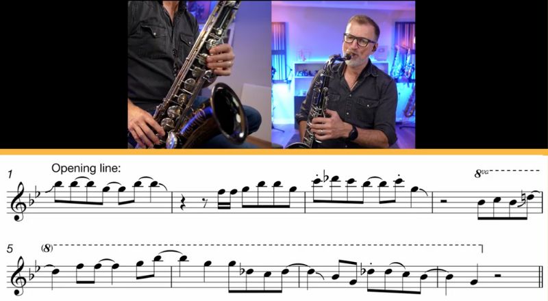 Clarence Clemons eighties saxophone. Sax School Online