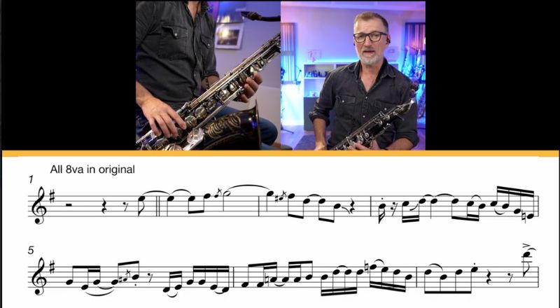 Waiting for a star to fall sax solo. Sax School Online