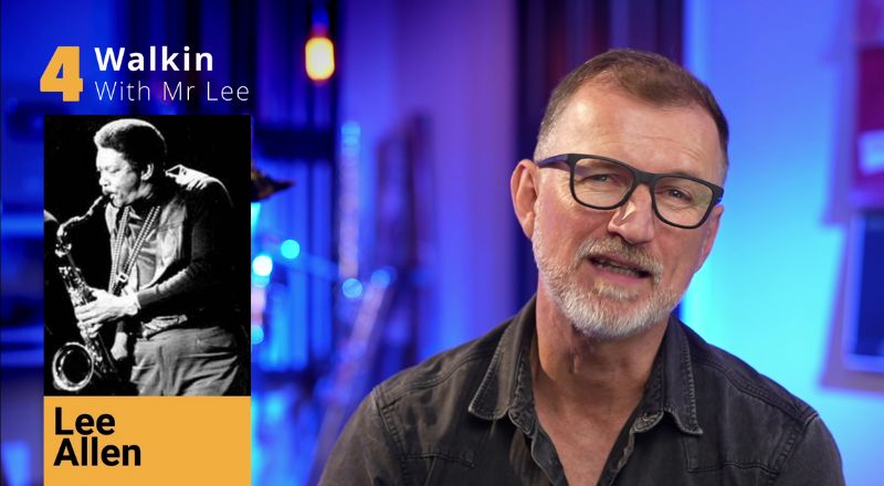 Lee Allen Walking with Mr Lee. Sax School Online
