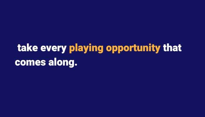 take every playing opportunity. Sax School Online podcast