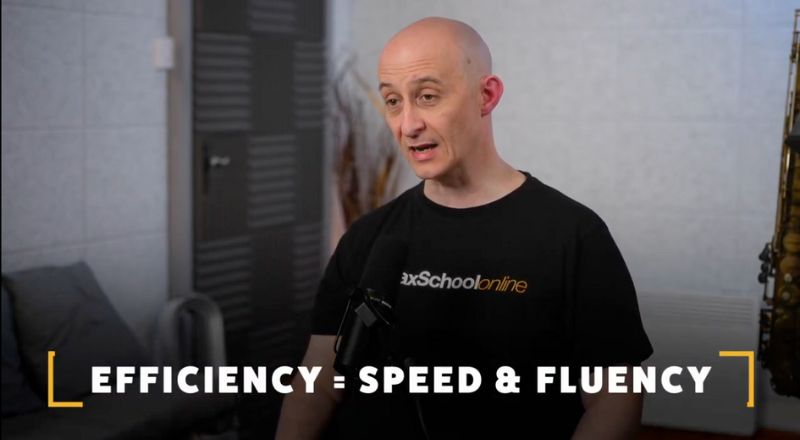 efficiency = speed and fluency. Contextual fingerings on saxophone. Sax School Online