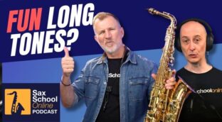 6 ways to make practicing long tones on saxophone fun. Sax School Online podcast